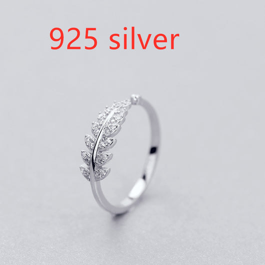 Anillo Elegante de Hoja y Flor para Mujer - Image 3