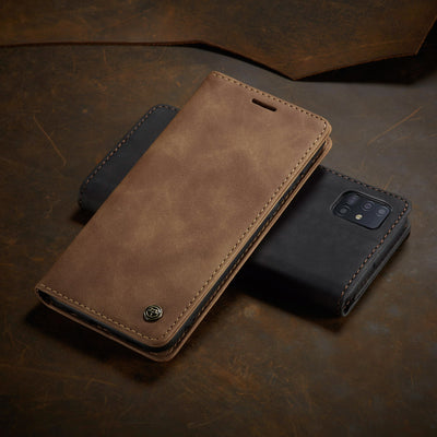 Funda Protectora Retro Estilo Europeo Americano con Compartimentos para Tarjetas - Image 6