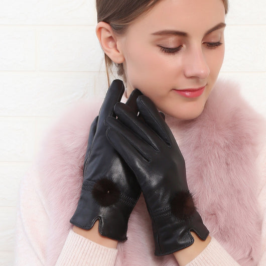 Guantes de Piel de Oveja para Mujer - Cálidos y Elegantes - Image 4