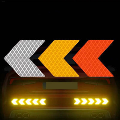 Calcomanías Reflectantes de Flecha para Motos y Autos - Decoración Modificada de Alta Visibilidad