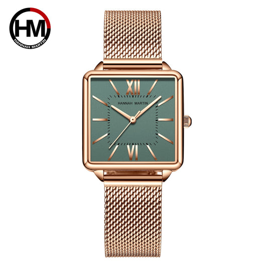 Reloj de Cuarzo Cuadrado para Estudiante Mujer