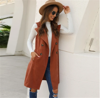 Chaqueta Temperamento Cintura Ajustada Manga Larga Otoño Invierno - Image 9