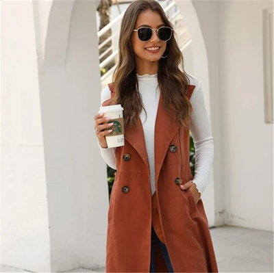 Chaqueta Temperamento Cintura Ajustada Manga Larga Otoño Invierno - Image 8