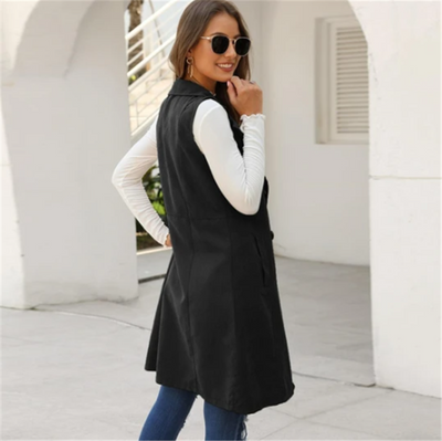 Chaqueta Temperamento Cintura Ajustada Manga Larga Otoño Invierno - Image 13