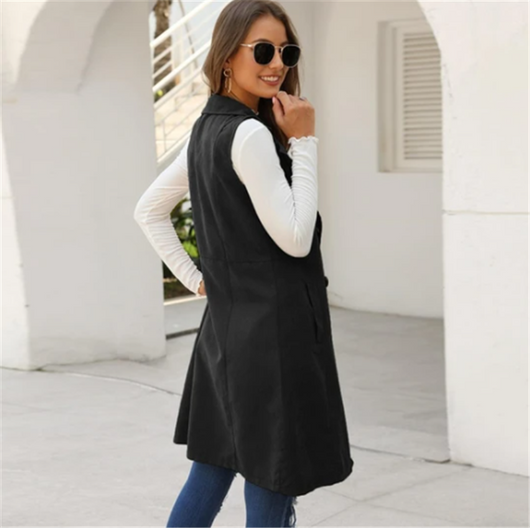 Chaqueta Temperamento Cintura Ajustada Manga Larga Otoño Invierno - Image 13