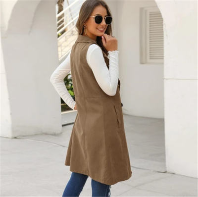 Chaqueta Temperamento Cintura Ajustada Manga Larga Otoño Invierno - Image 15