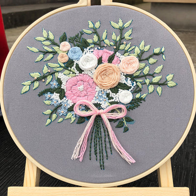 Kit de Bordado Flores Europeo para Manualidades Creativas - Image 14