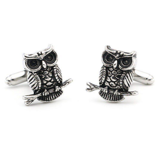 Gemelos Vintage Búho Negro - Colección Animal Series