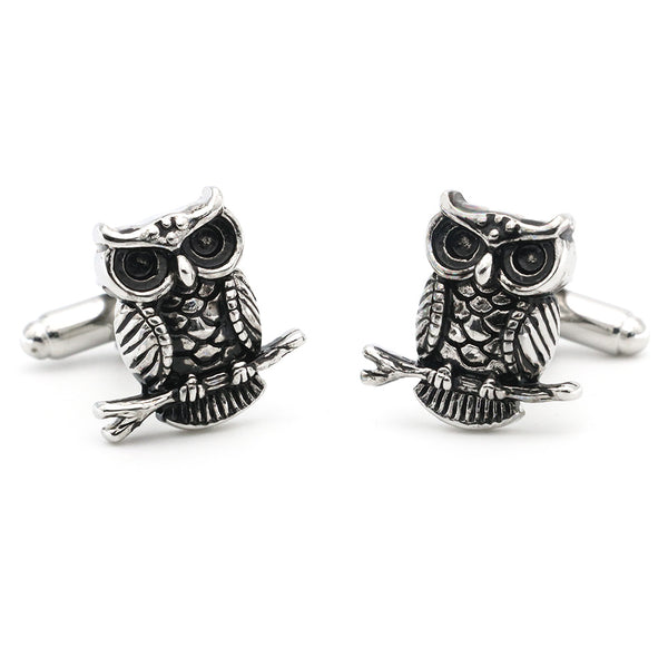 Gemelos Vintage Búho Negro - Colección Animal Series