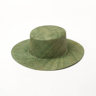 Sombrero de Paja Plano Teñido Europeo y Americano - Image 3