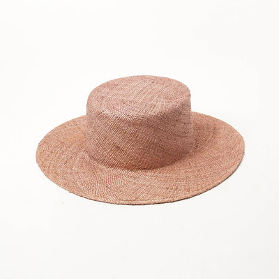 Sombrero de Paja Plano Teñido Europeo y Americano - Image 4