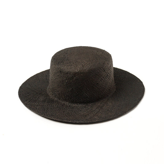 Sombrero de Paja Plano Teñido Europeo y Americano - Image 2