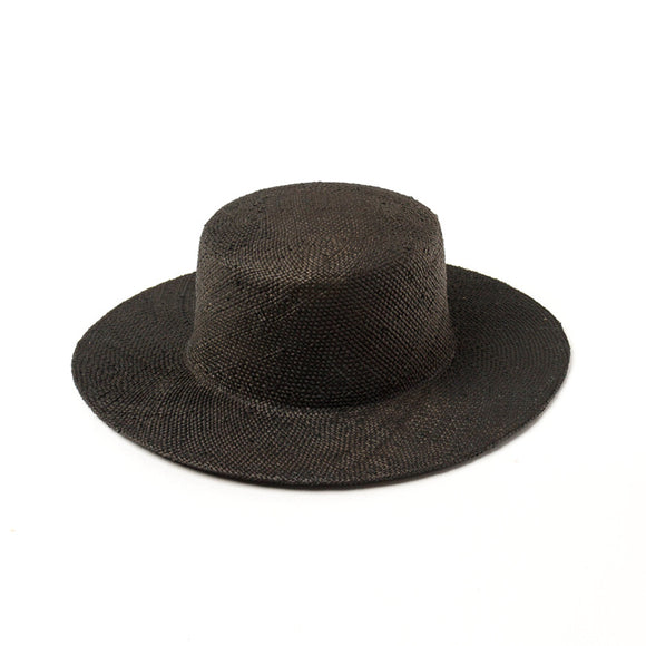 Sombrero de Paja Plano Teñido Europeo y Americano