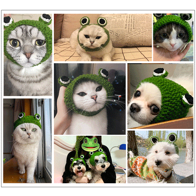 Gorro Tejido Divertido para Mascotas - Disfraz de Perro y Gato - Image 8