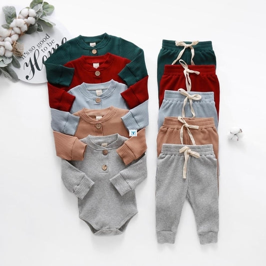 Ropa Ribete para Bebés Recién Nacidos Primavera Otoño Unisex
