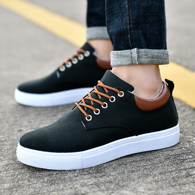 Tenis de Lona Casuales Transpirables con Cordones - Image 9
