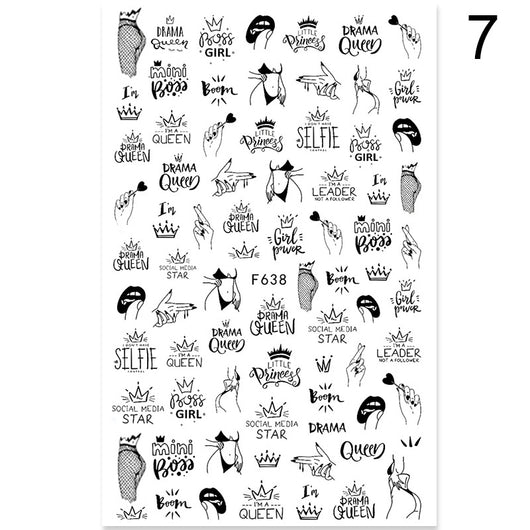 Stickers de Uñas Flores de Verano y Amor - Decoraciones de Uñas Adhesivas - Image 17