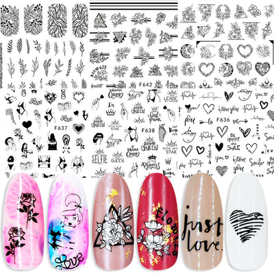 Stickers de Uñas Flores de Verano y Amor - Decoraciones de Uñas Adhesivas - Image 6