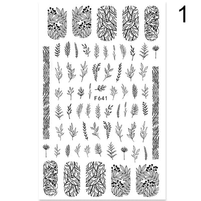 Stickers de Uñas Flores de Verano y Amor - Decoraciones de Uñas Adhesivas - Image 4