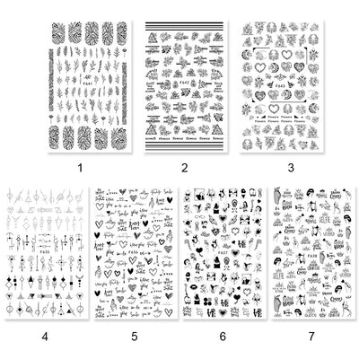 Stickers de Uñas Flores de Verano y Amor - Decoraciones de Uñas Adhesivas - Image 11