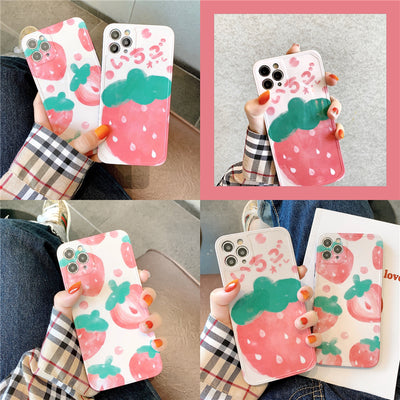 Funda para iPhone con Diseño de Fresa - Protección Total Antigolpes - Image 5