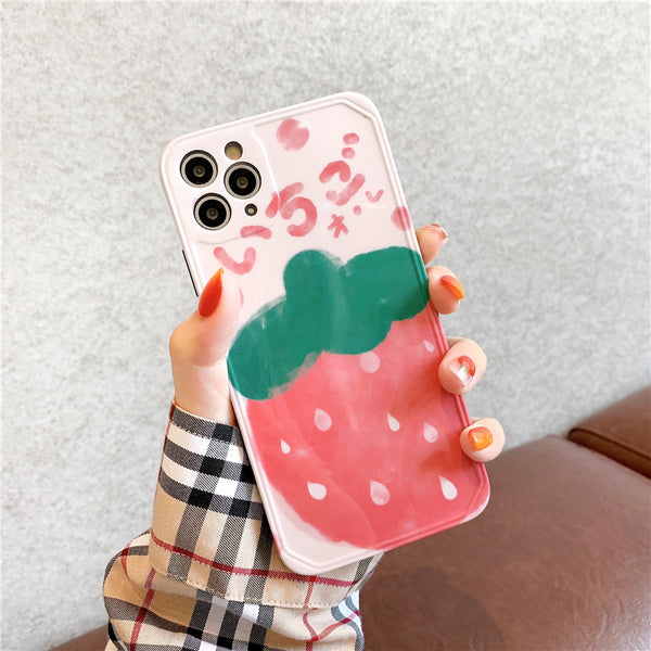 Funda para iPhone con Diseño de Fresa - Protección Total Antigolpes - Image 3