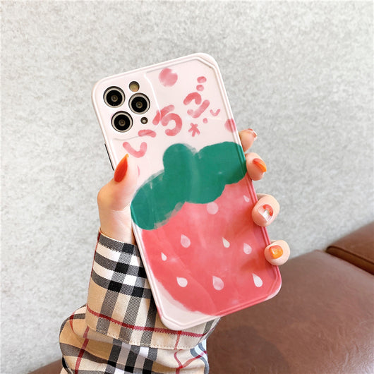 Funda para iPhone con Diseño de Fresa - Protección Total Antigolpes - Image 3
