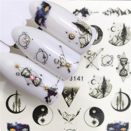 Calcomanías de Agua para Uñas con Diseño Watermark - Pegatinas Decorativas de Transferencia - Image 5