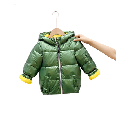 Chaqueta Acolchada Impermeable con Diseño Espacial para Niños - Image 16