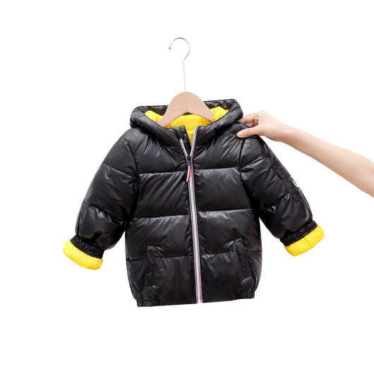 Chaqueta Acolchada Impermeable con Diseño Espacial para Niños - Image 13