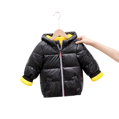 Chaqueta Acolchada Impermeable con Diseño Espacial para Niños - Image 6