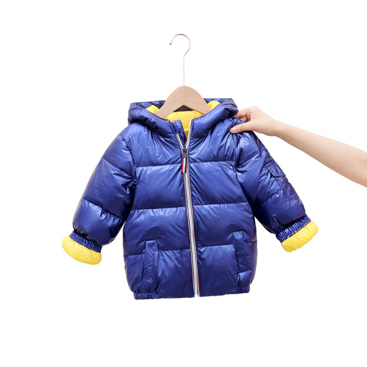 Chaqueta Acolchada Impermeable con Diseño Espacial para Niños - Image 7