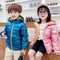 Chaqueta Acolchada Impermeable con Diseño Espacial para Niños