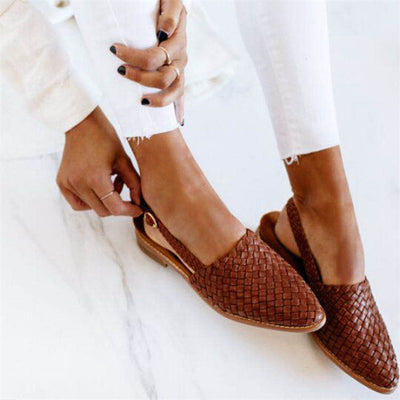 Sandalias Planas Baotou con Hebilla Estilo Europeo y Americano - Image 17