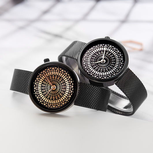 Reloj de Moda para Mujer Shengke - Dial Creativo, Malla de Acero Inoxidable y Resistencia al Agua - Image 8