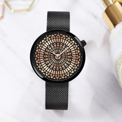Reloj de Moda para Mujer Shengke - Dial Creativo, Malla de Acero Inoxidable y Resistencia al Agua - Image 10