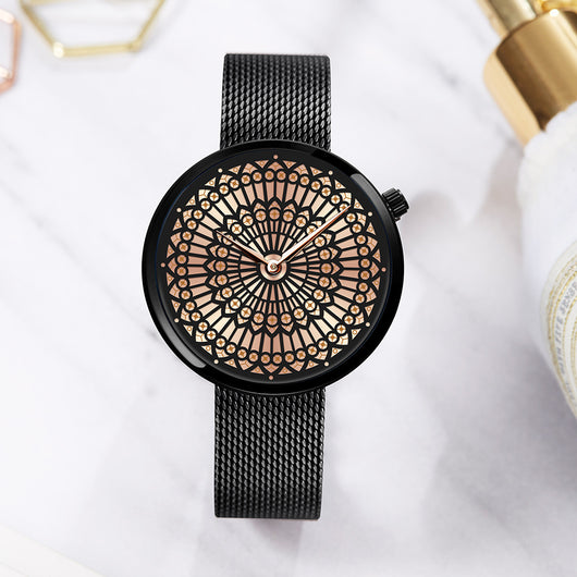 Reloj de Moda para Mujer Shengke - Dial Creativo, Malla de Acero Inoxidable y Resistencia al Agua - Image 10