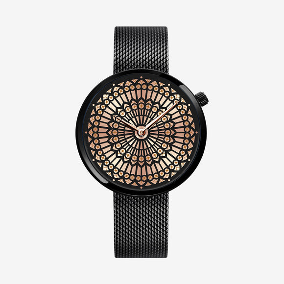 Reloj de Moda para Mujer Shengke - Dial Creativo, Malla de Acero Inoxidable y Resistencia al Agua