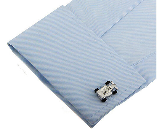 Gemelos de Puño Francés Racing Epoxy para Hombre - Image 4