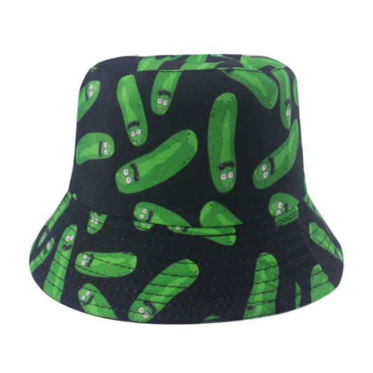 Sombrero de Pescador Unisex con Diseño Cartoon - Protección Solar Playa Verano
