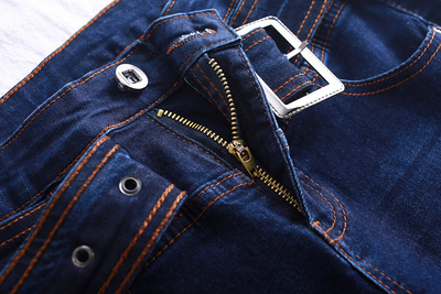Jeans Bootcut Cintura Alta Estilo Coreano 100% Algodón - Image 15