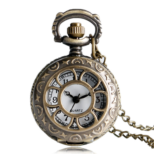 Reloj de Bolsillo Vintage Alice con Diseño Calado de Pétalos - Image 11