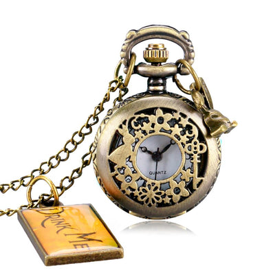 Reloj de Bolsillo Vintage Alice con Diseño Calado de Pétalos - Image 5
