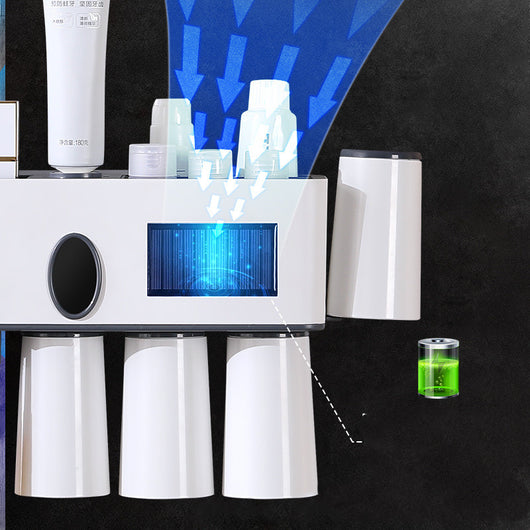 Organizador de Baño Colgante sin Perforaciones - Red de Almacenamiento Dental - Image 3