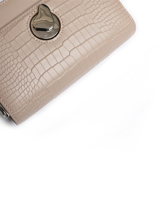 Bolso de Cuero Pequeño con Cadena - Bandolera Cuadrada para Mujer - Image 11