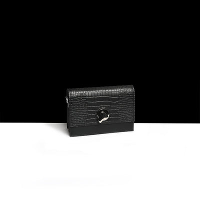 Bolso de Cuero Pequeño con Cadena - Bandolera Cuadrada para Mujer - Image 10