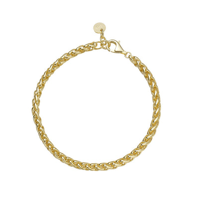 Pulsera de Plata Esterlina S925 con Cadena Dorada - Image 9