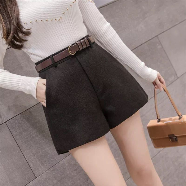 Pantalones Casuales de Cintura Alta y Pierna Ancha