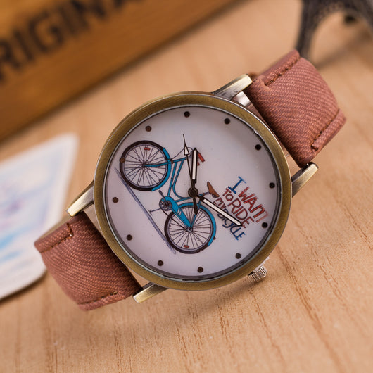 Reloj Vintage de Mezclilla para Ciclismo Urbano - Image 15