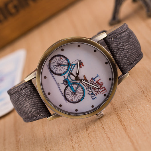 Reloj Vintage de Mezclilla para Ciclismo Urbano - Image 17